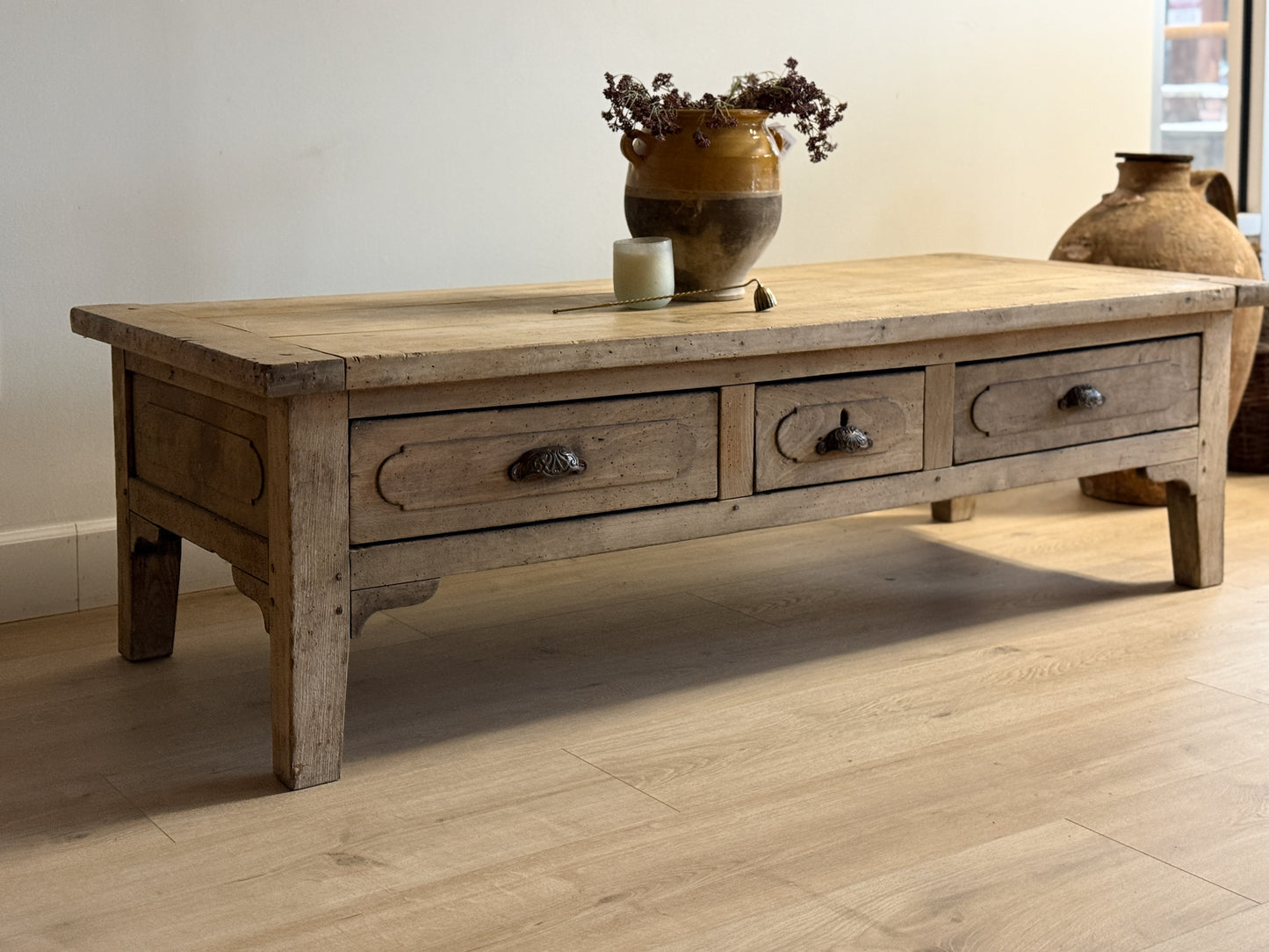 Antique French Oak Coffee Table