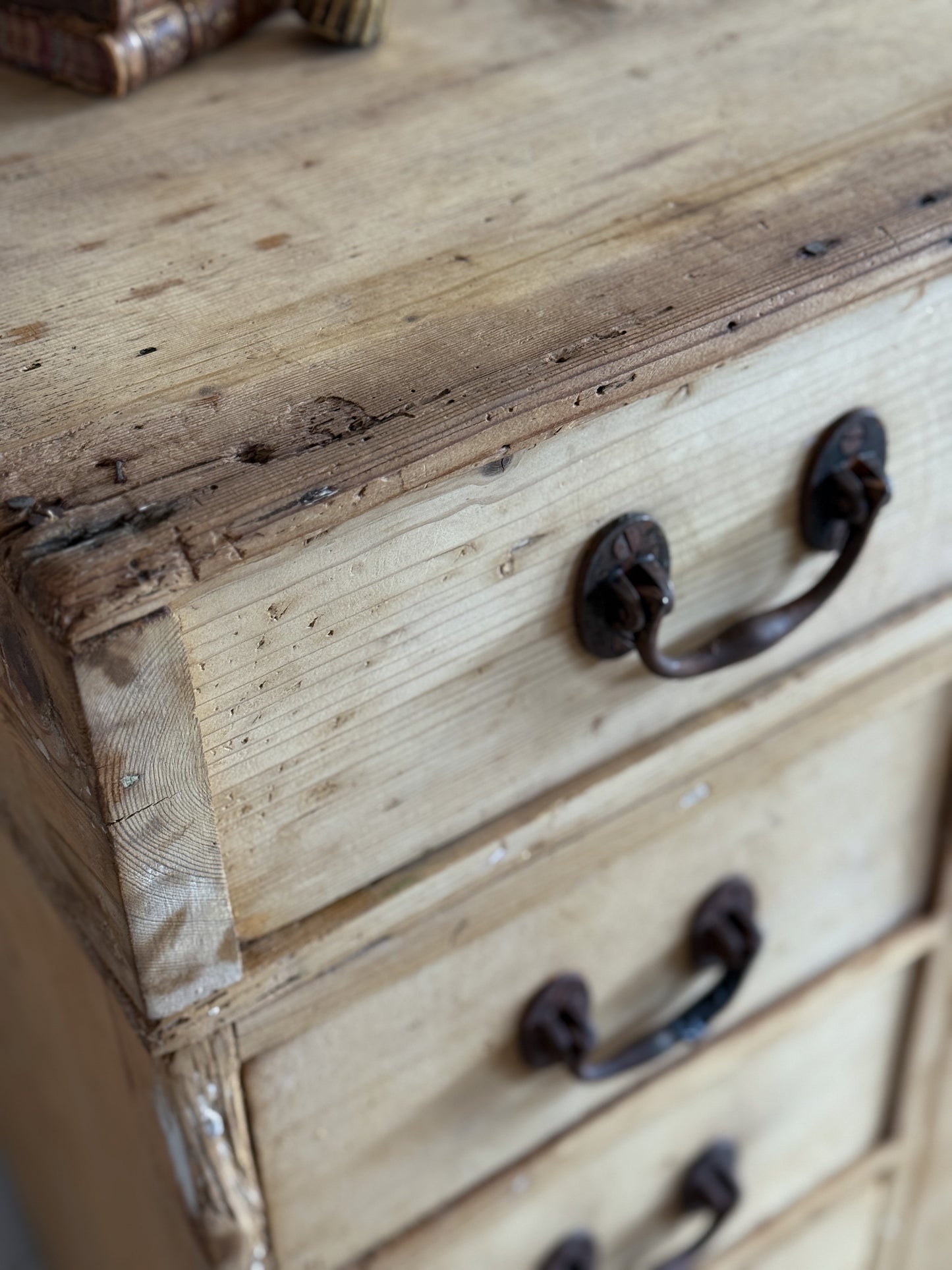 Antique English Pine Sideboard