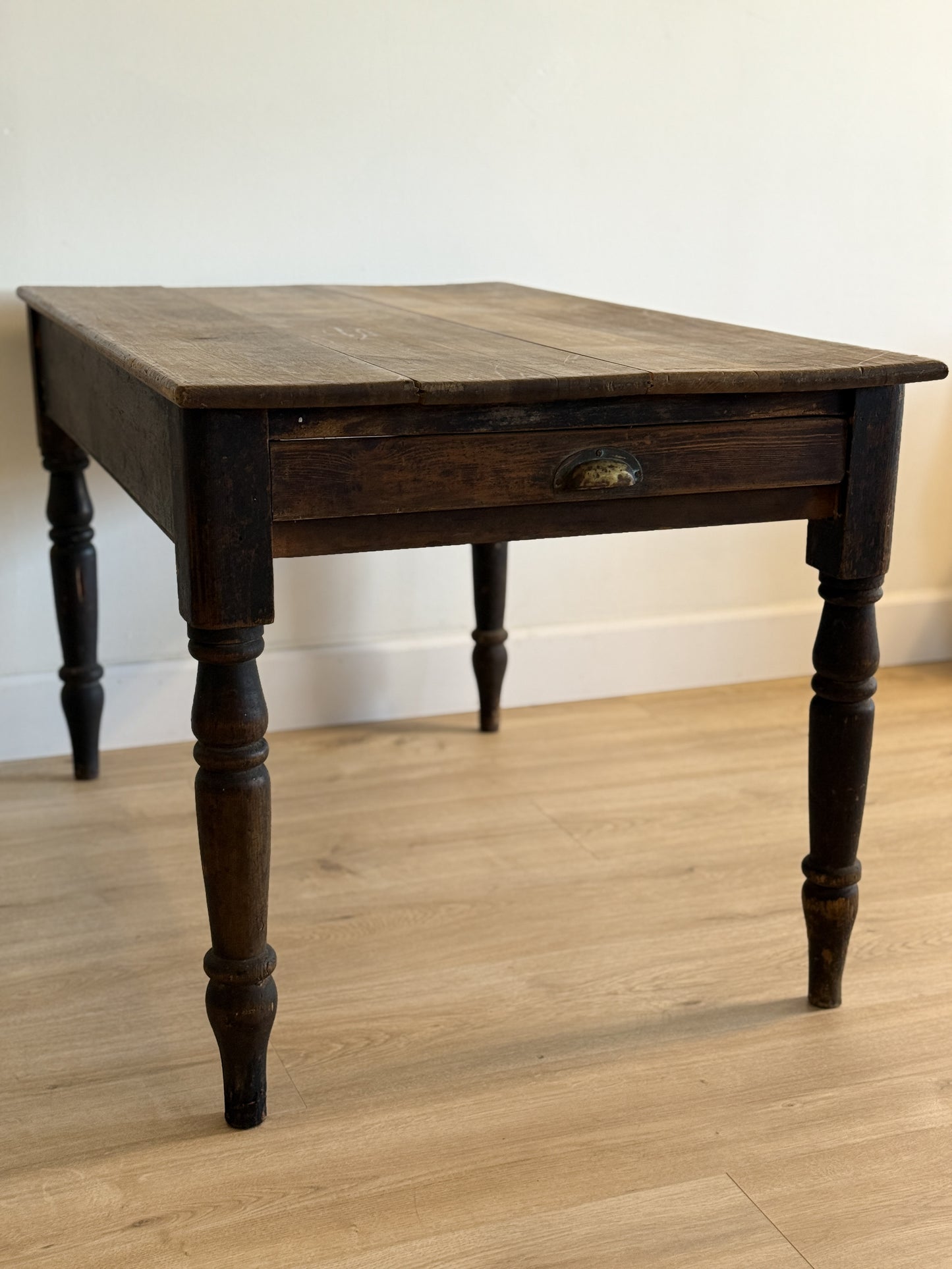 Antique English Table with Drawer