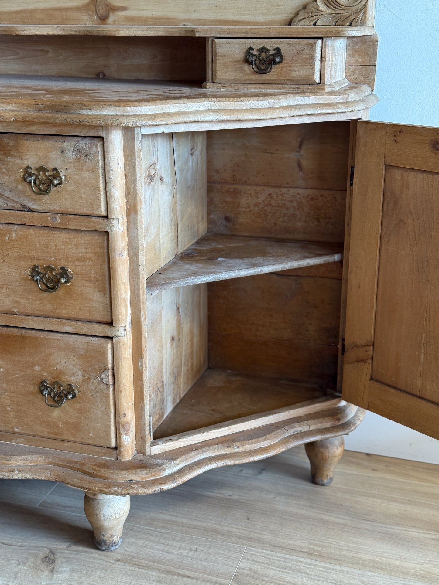 Antique English Pine Dressing Table/Sideboard