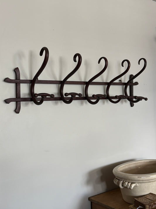 Antique Thonet Coat Rack, Five Hook