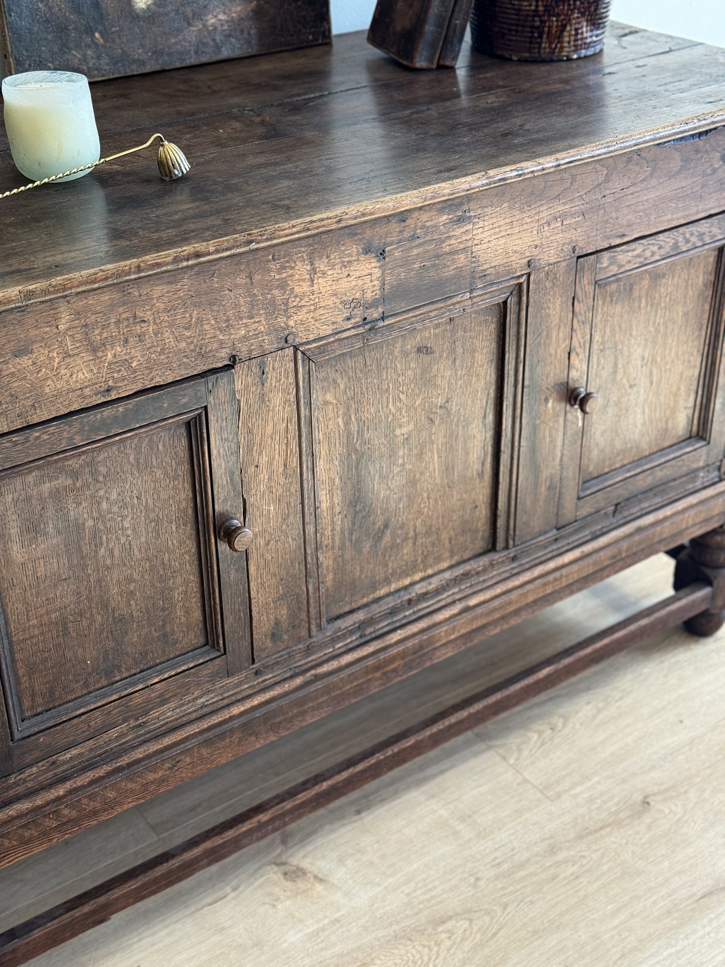 18th Century English Georgian Oak Coffer/Sideboard