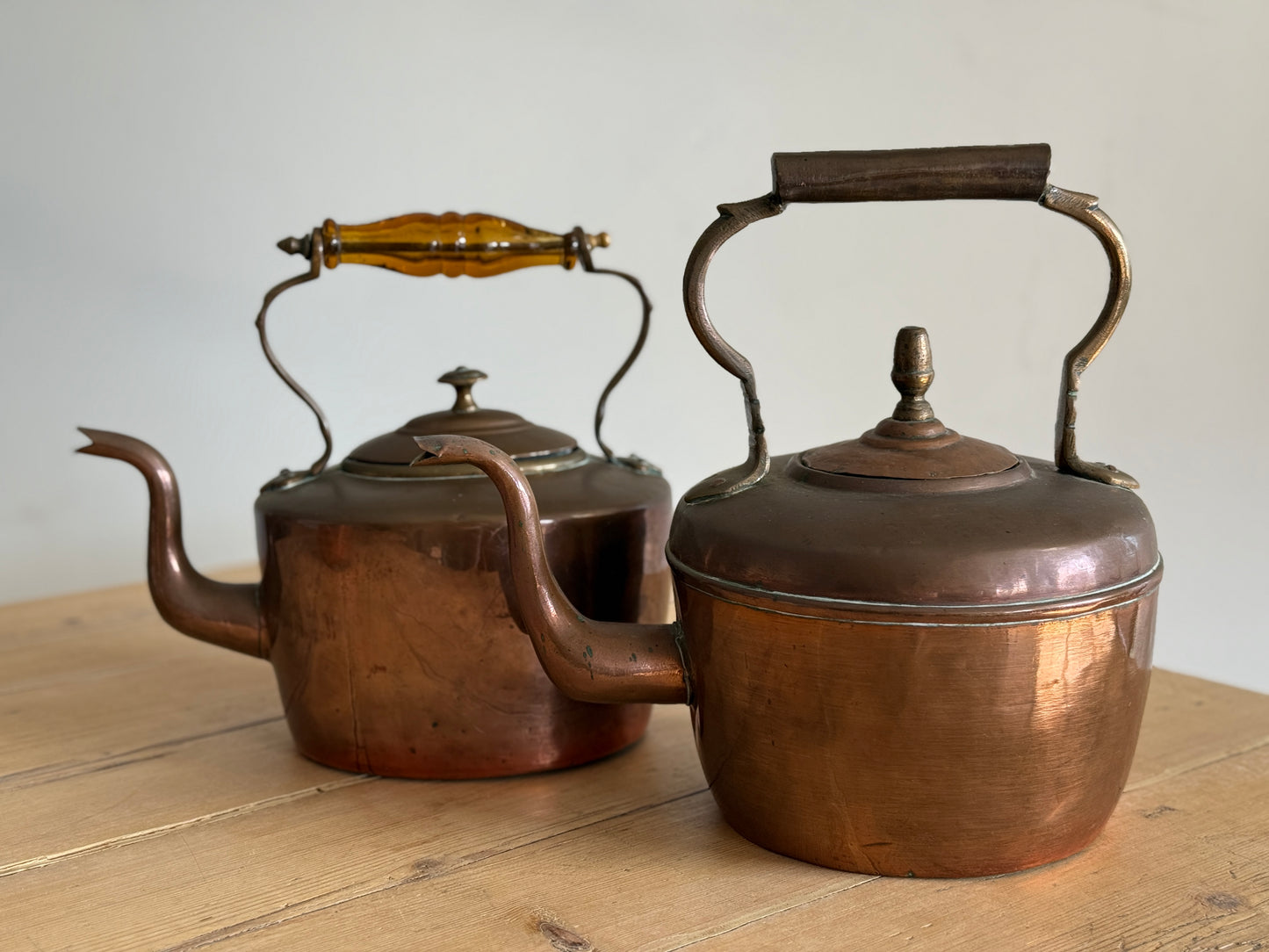 Antique English Copper Kettles