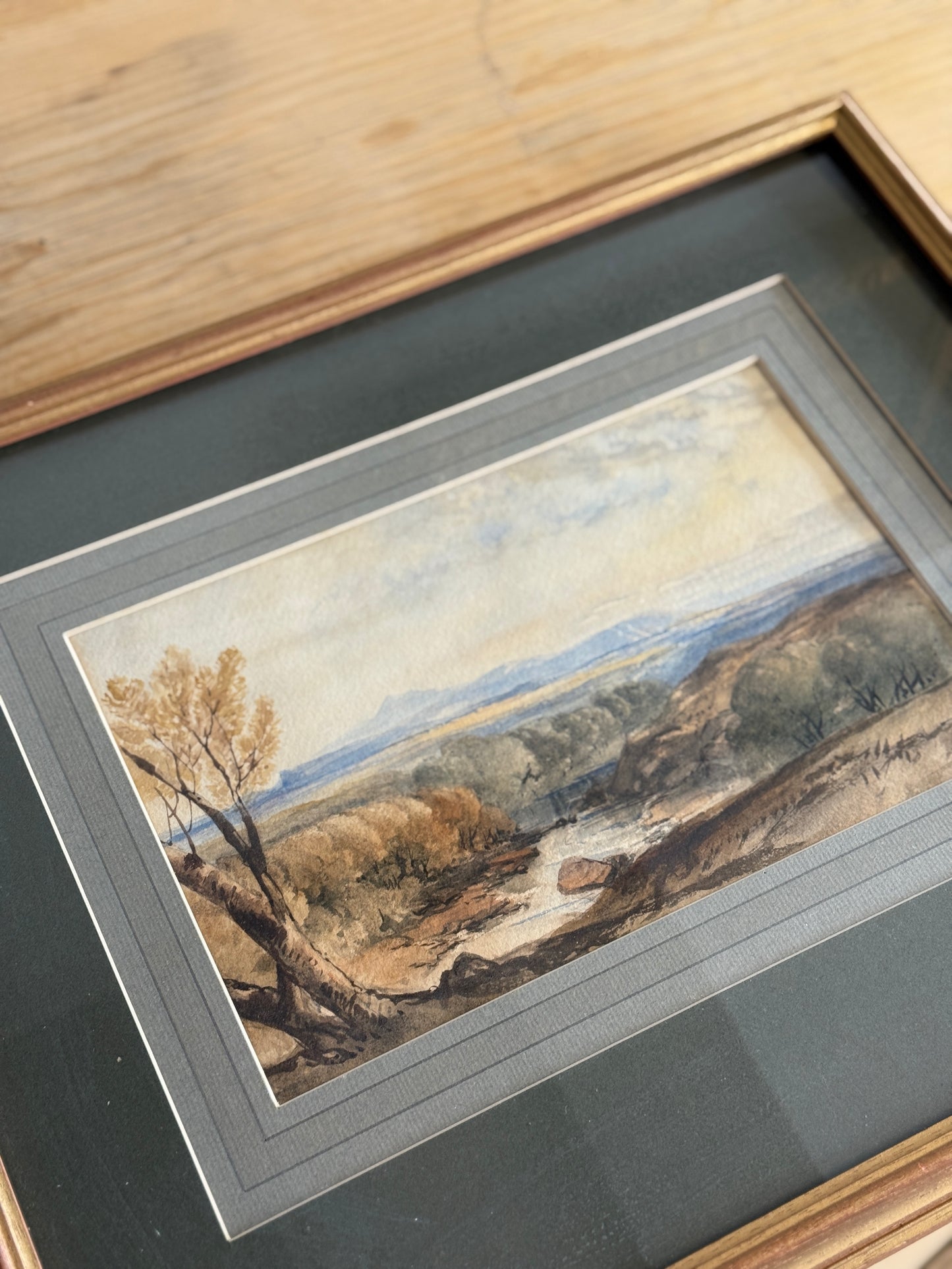 19th Century Original English Watercolor Painting, by R.P. Leitch