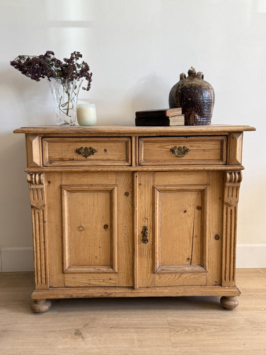 Antique English Pine Sideboard