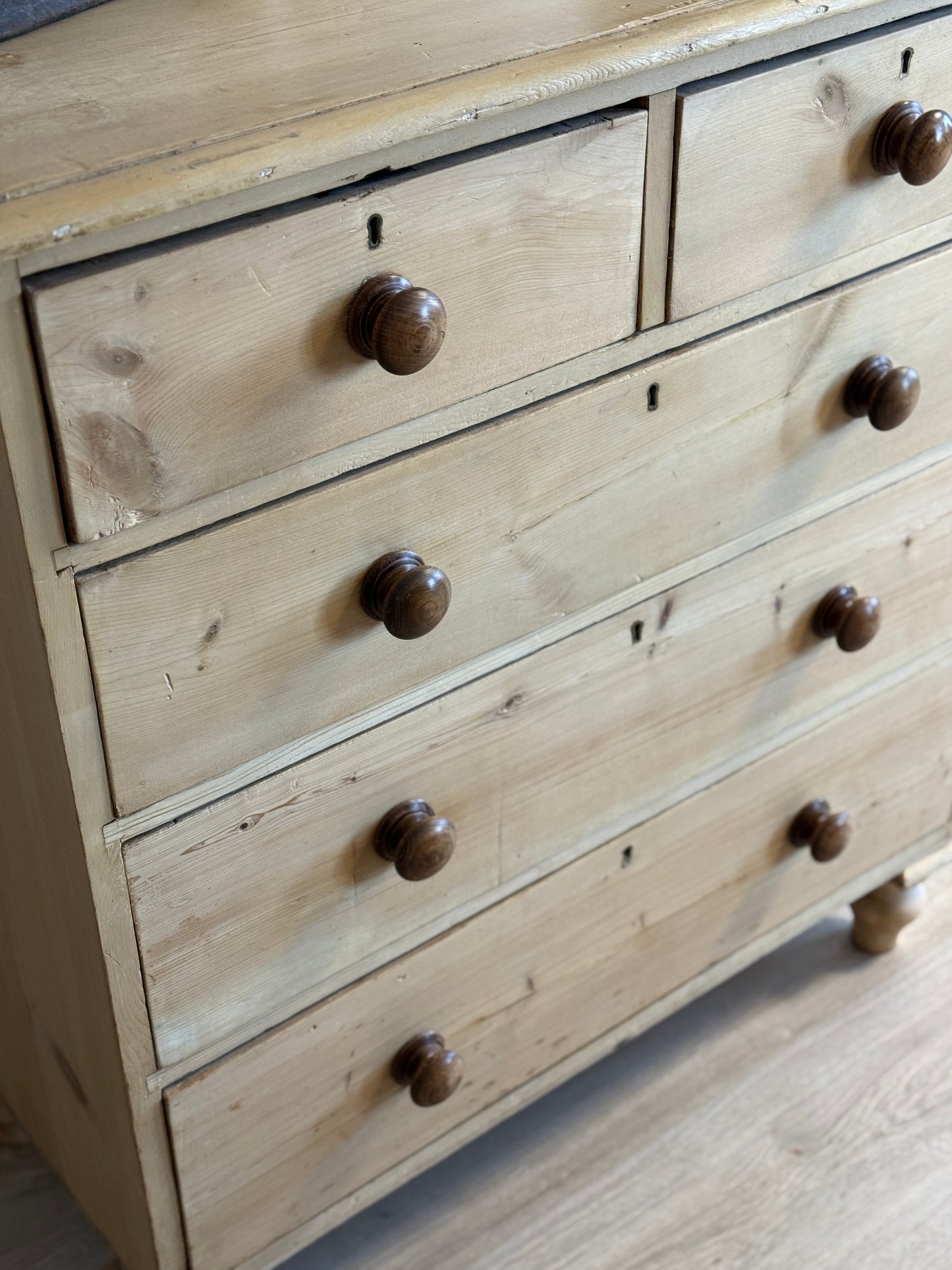 Antique English Pine Dresser/Chest of Drawers