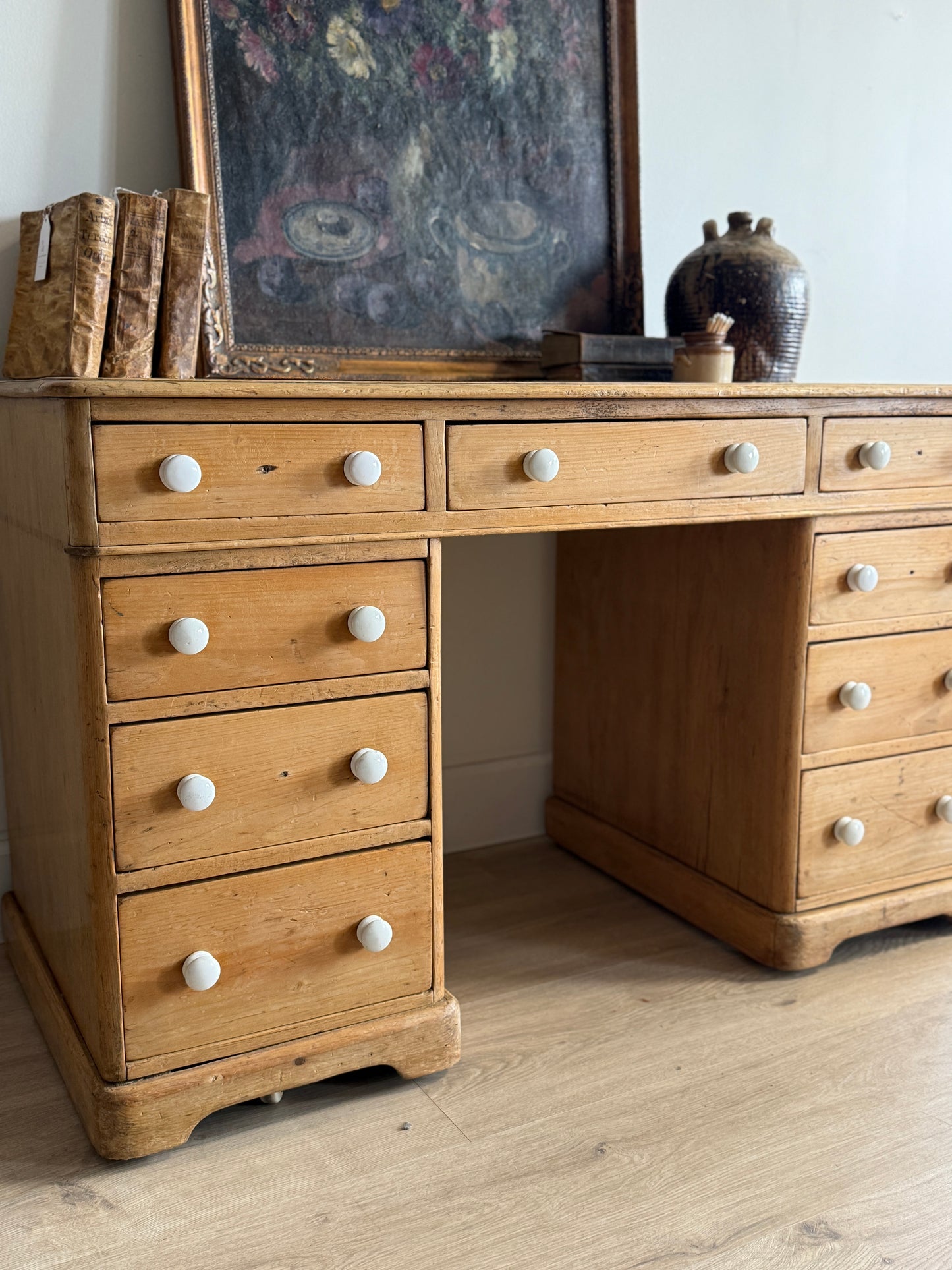 Antique English Pine Desk