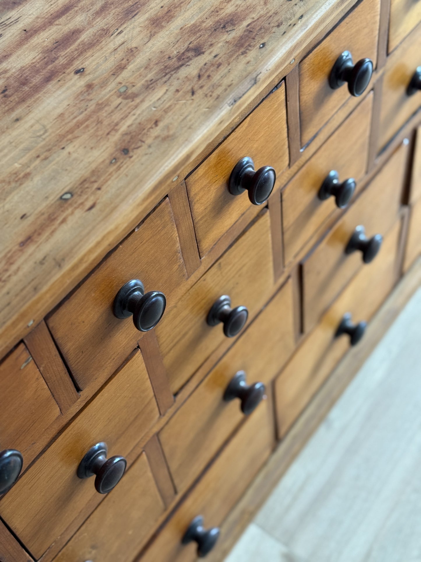 Antique English Apothecary Cabinet/Sideboard