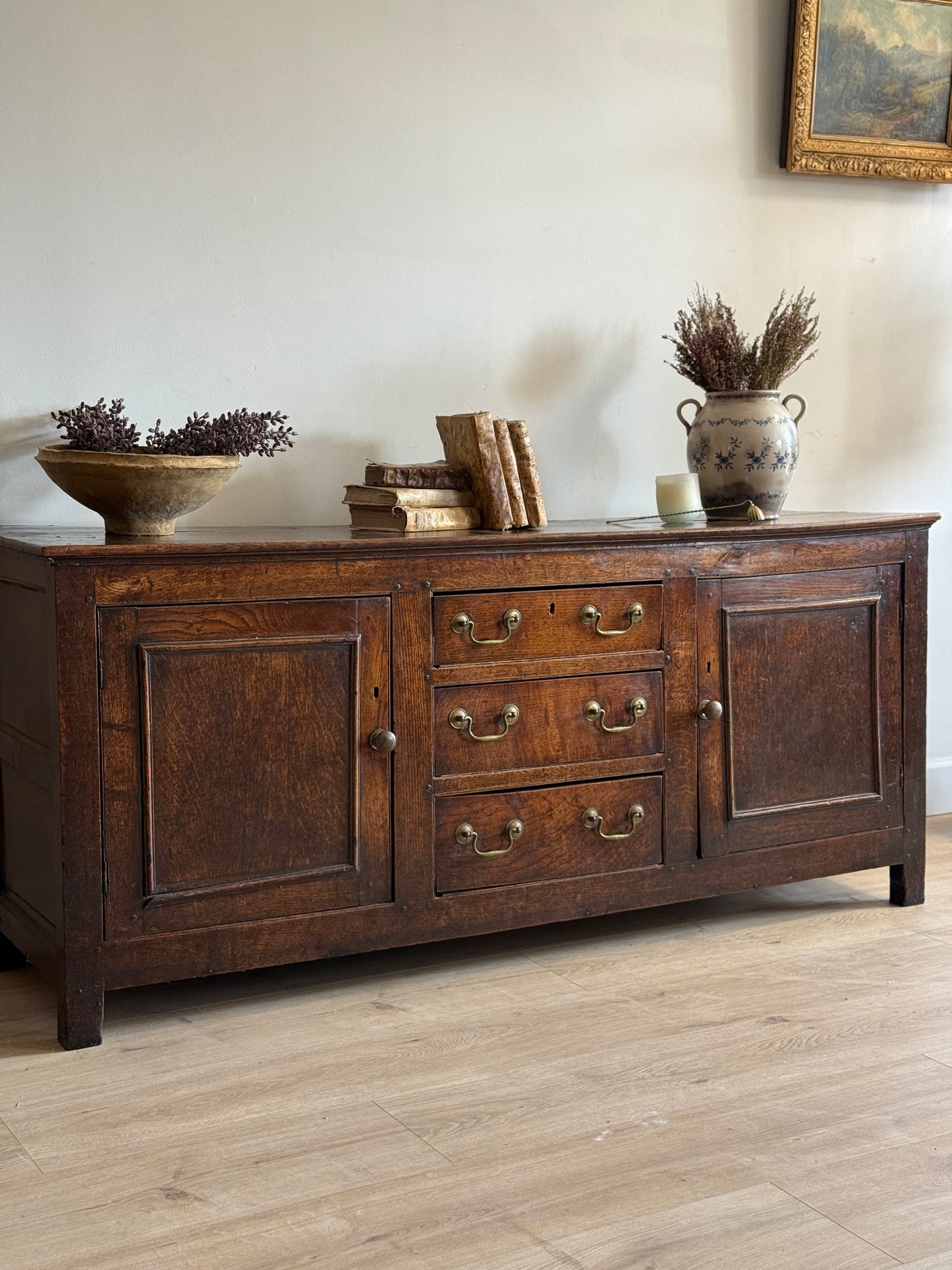 Antique English Oak Sideboard c. 1820