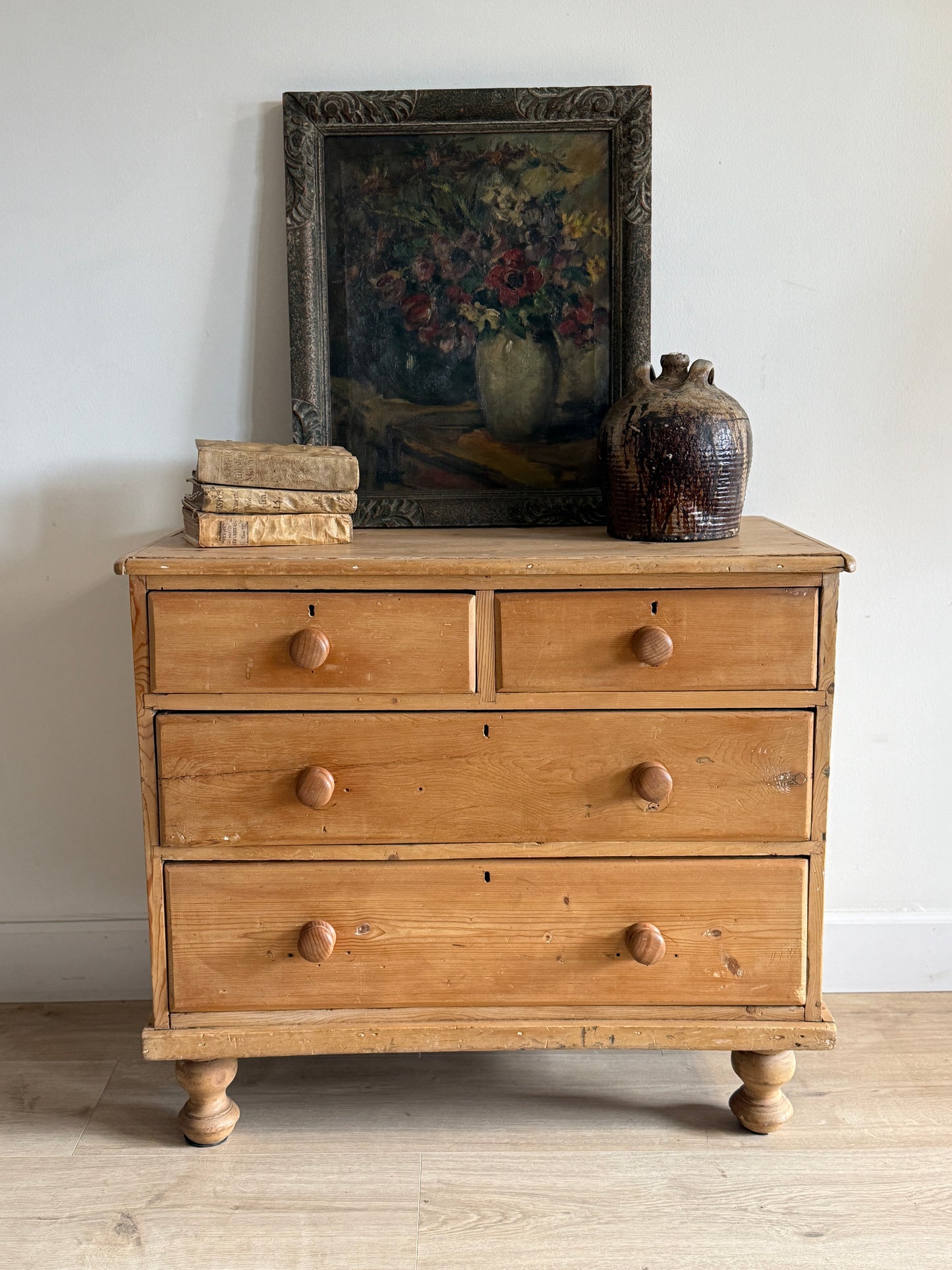 Antique English Pine Dresser/Chest of Drawers