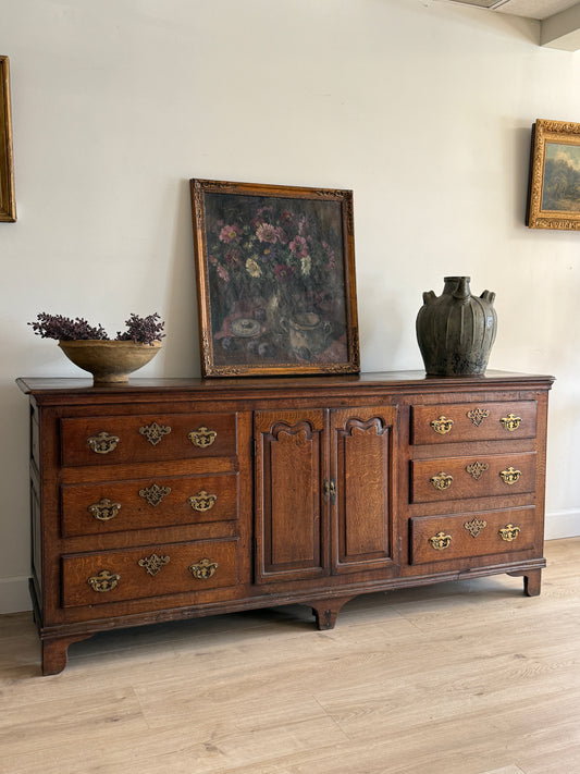 Antique English Oak Sideboard