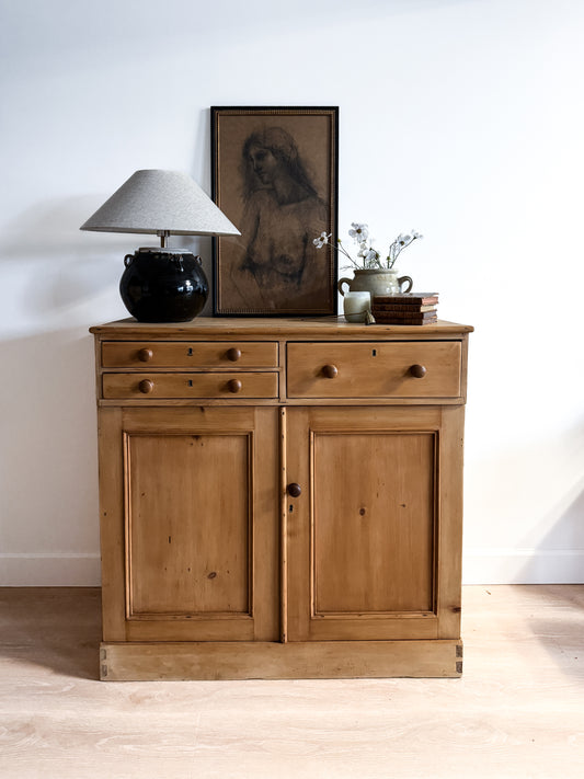 Antique English Pine Cabinet