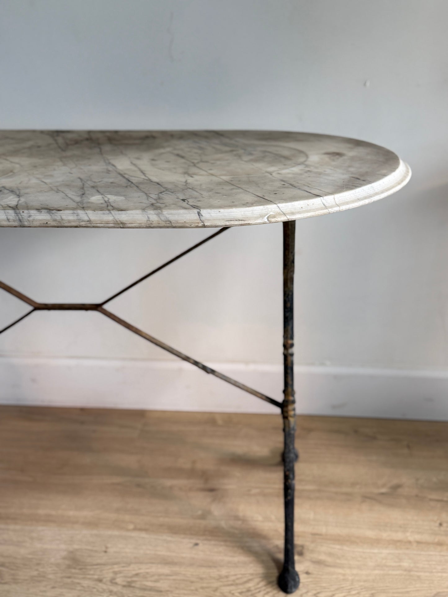 Antique French Marble Garden Table