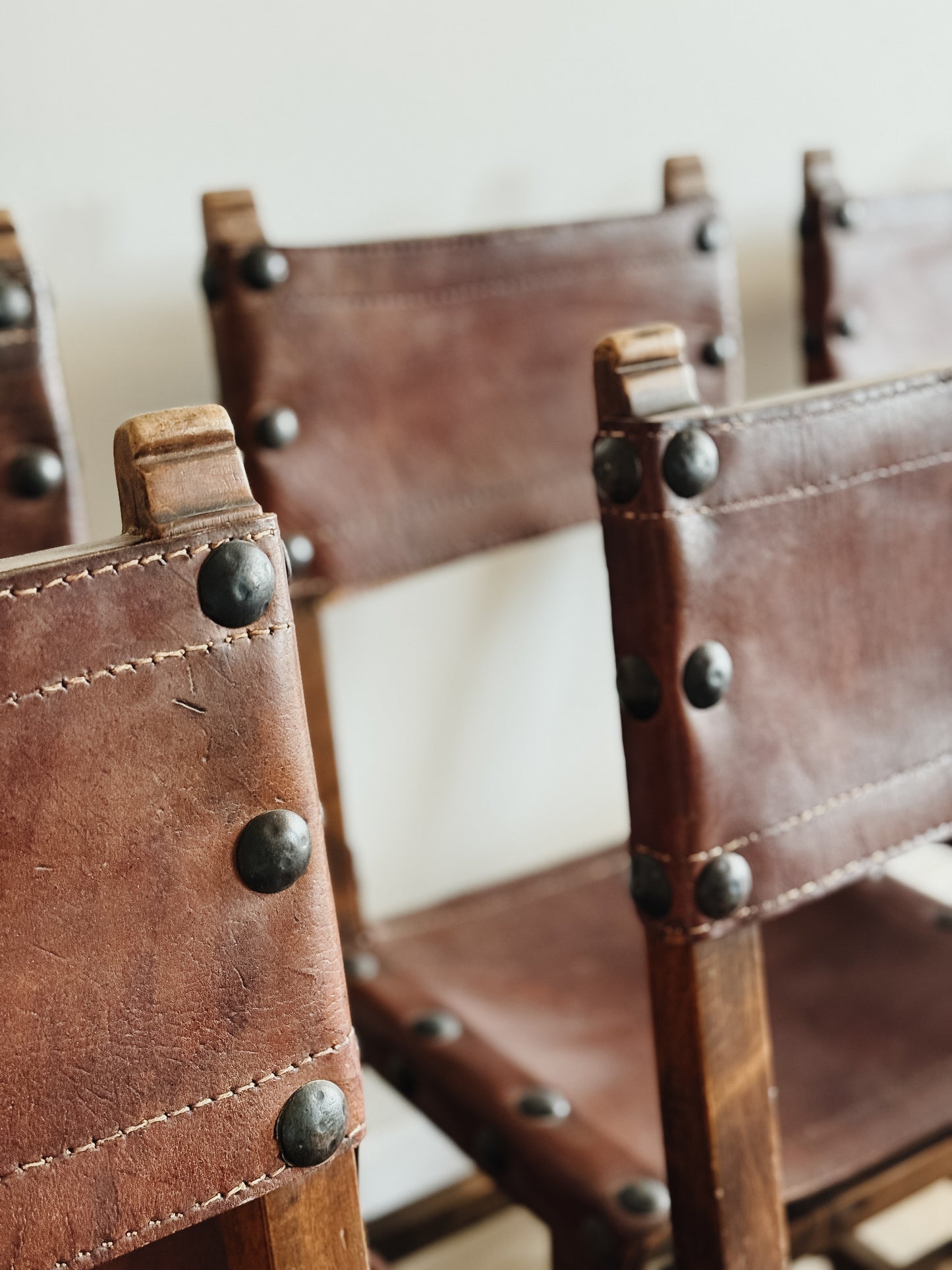 Set of Six Antique Spanish Dining Chairs