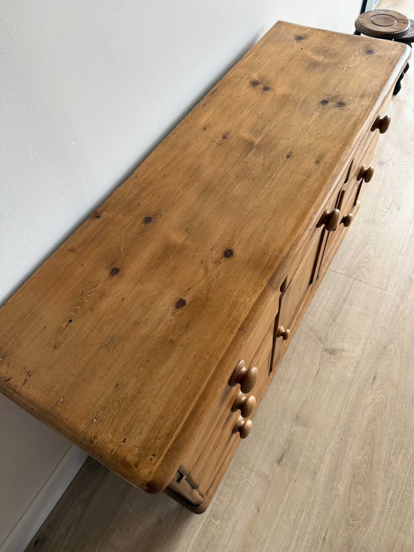 Antique English Pine Sideboard