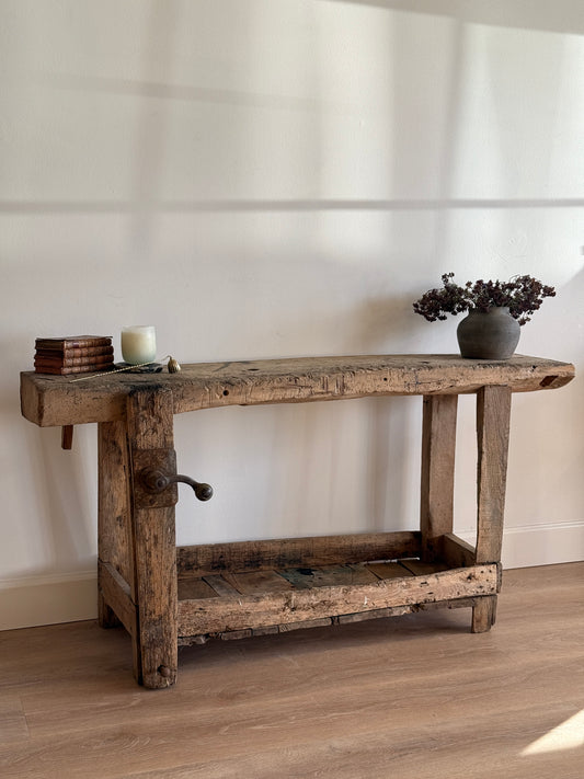 Antique 19th French Carpenter's Workbench