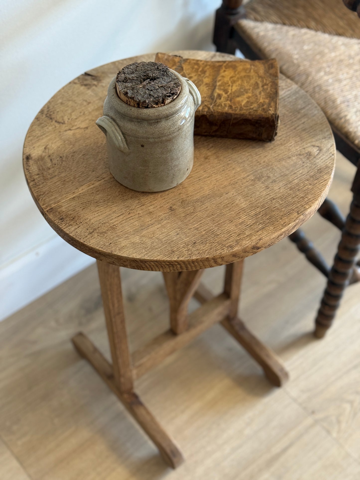 19th c. Small French Oak Wine Table