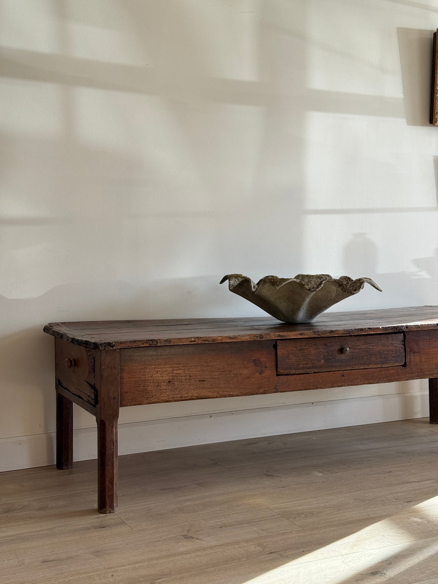 Monumental 19th c. French Walnut Coffee Table