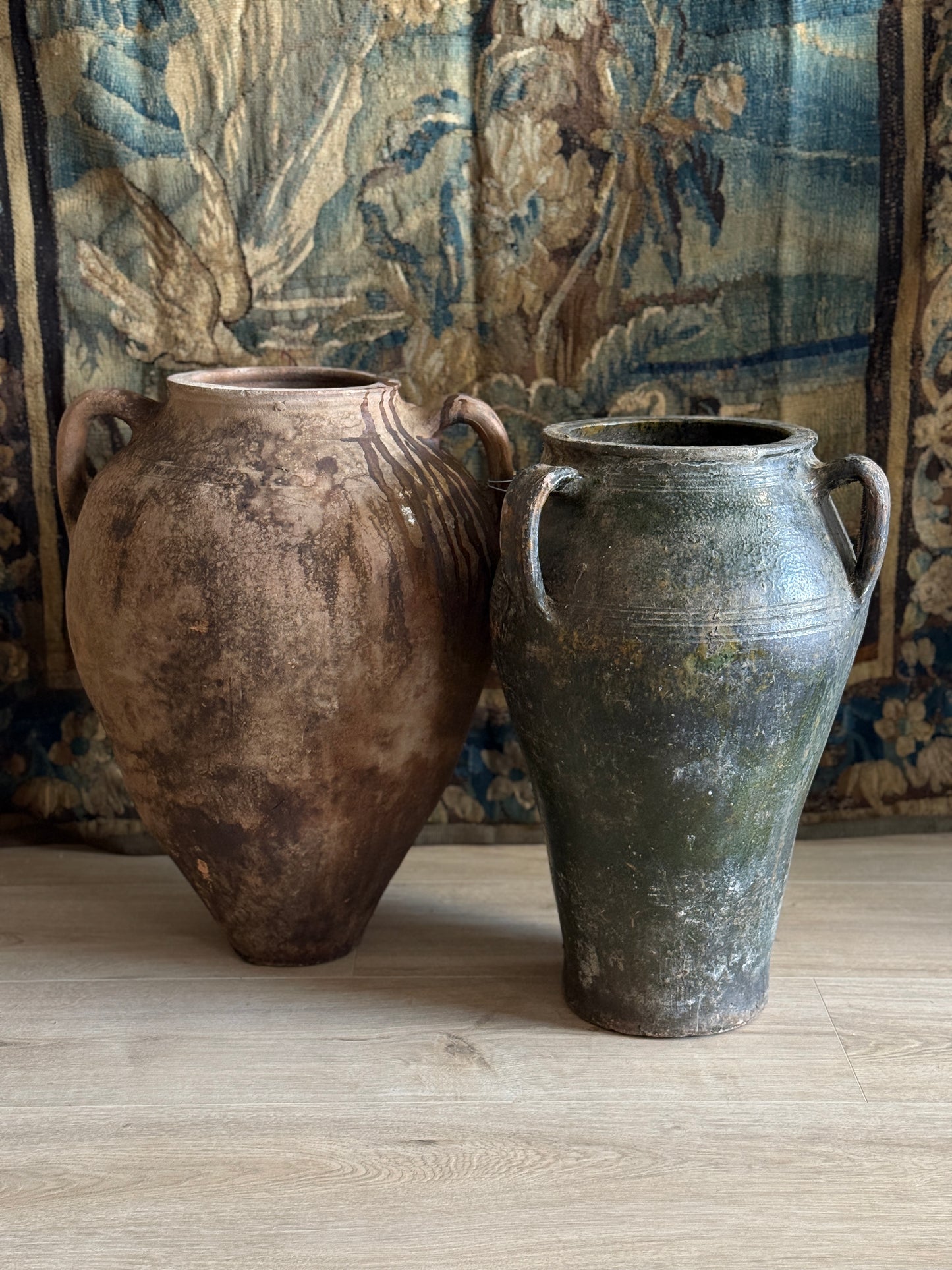 Antique Turkish Pot, Green