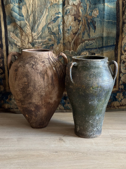 Antique Turkish Pot, Green