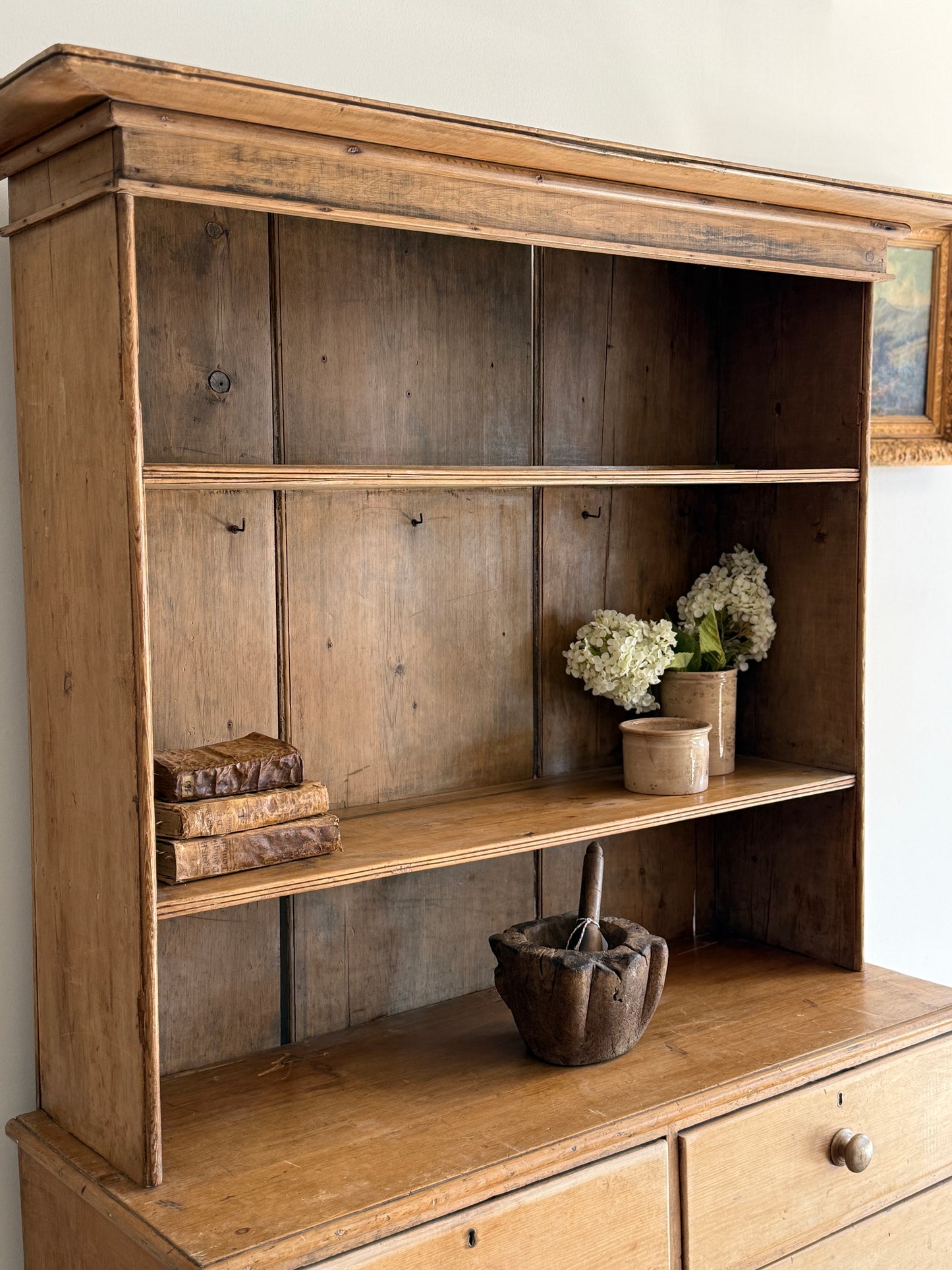 Early 19th Century English Pine Hutch
