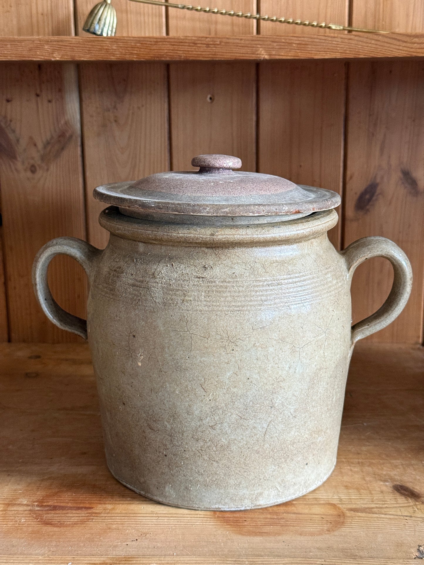 Antique French Lidded Confit Pot