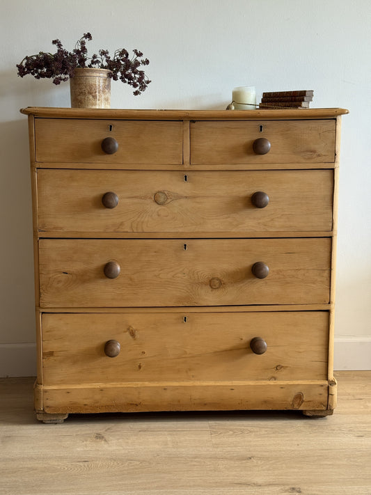 Antique English Pine Dresser/Chest of Drawers