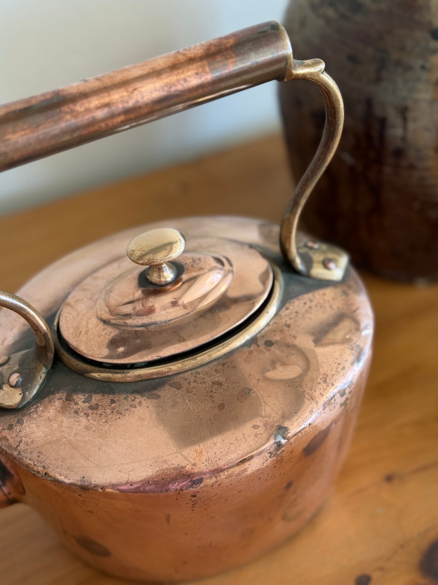 Antique English Copper Kettle