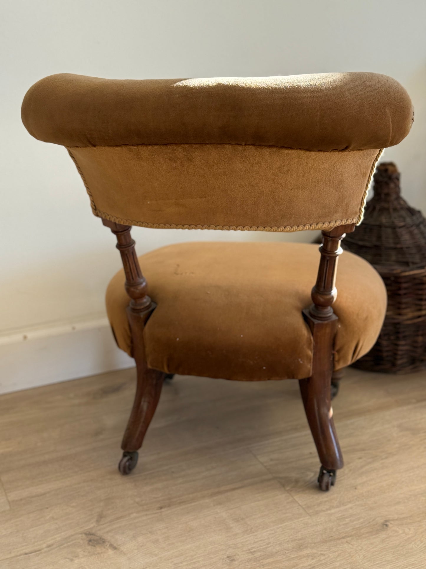 Pair of Victorian English Walnut Chairs