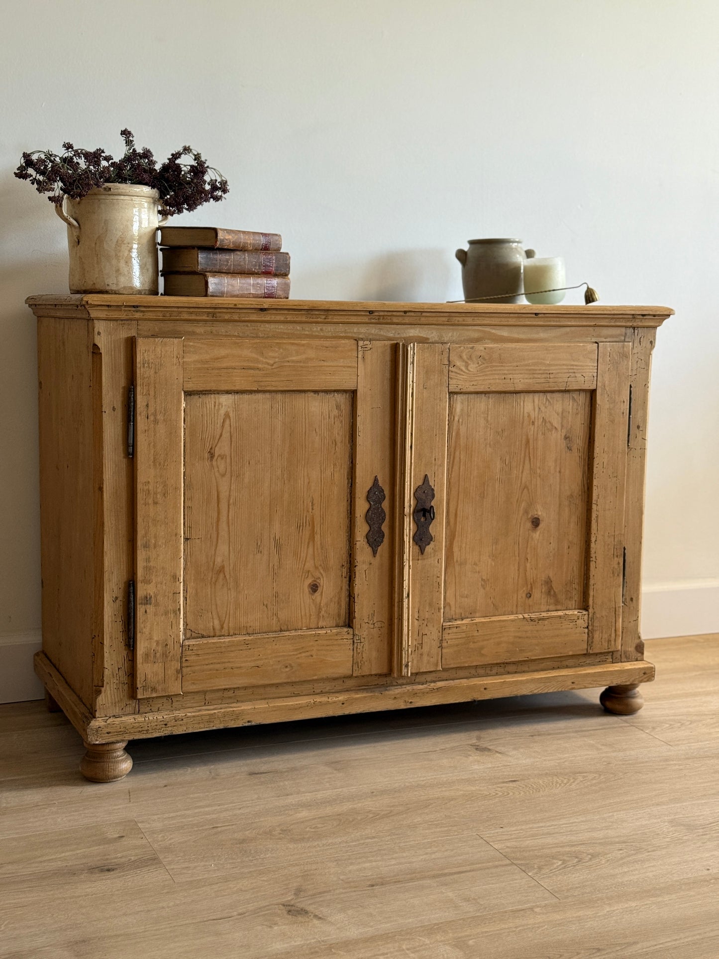 Antique English Pine Sideboard