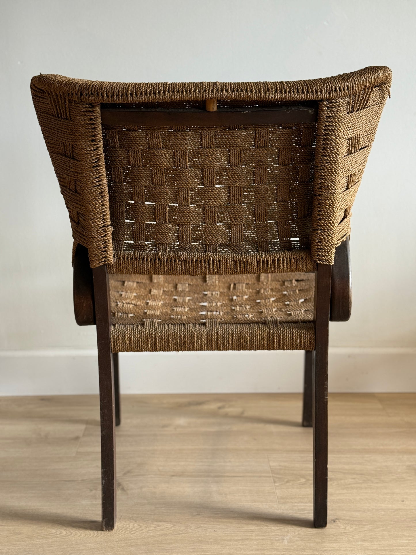 European Art Deco Rush Chair