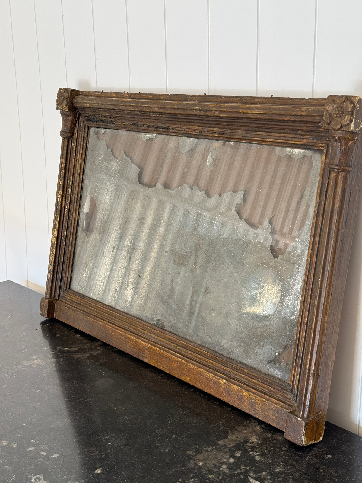 Antique Aged English Mirror