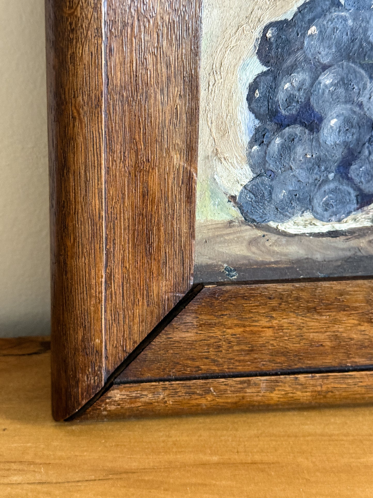 Antique English Oil Painting on Slate