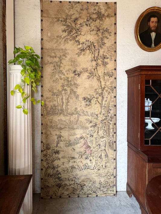 Large Mounted French Tapestry