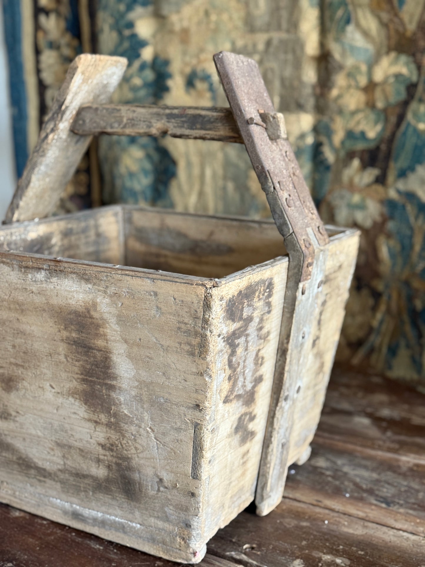 Large Antique Asian Grain Boxes