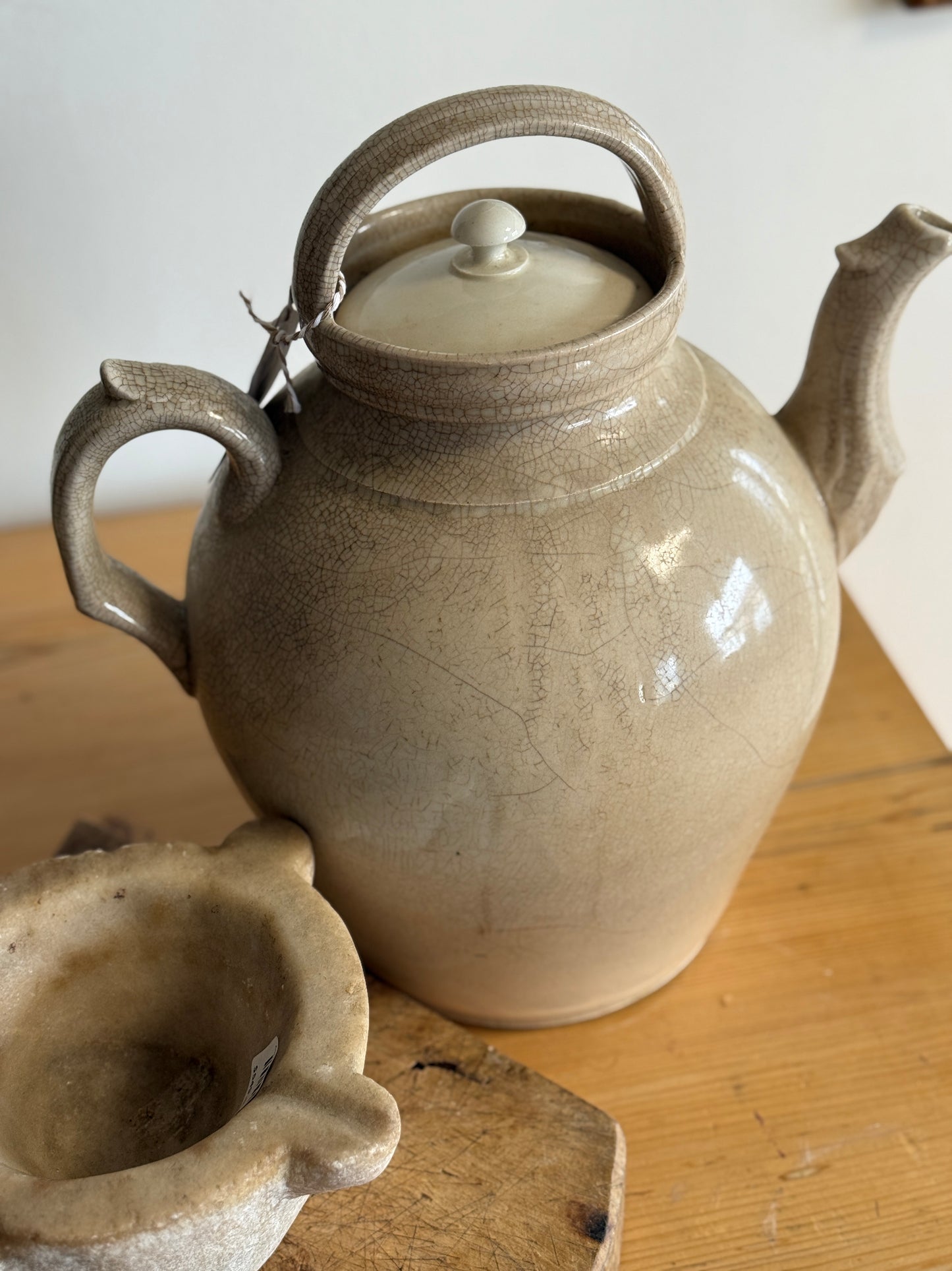 Rare Large French Gargoulette Pot