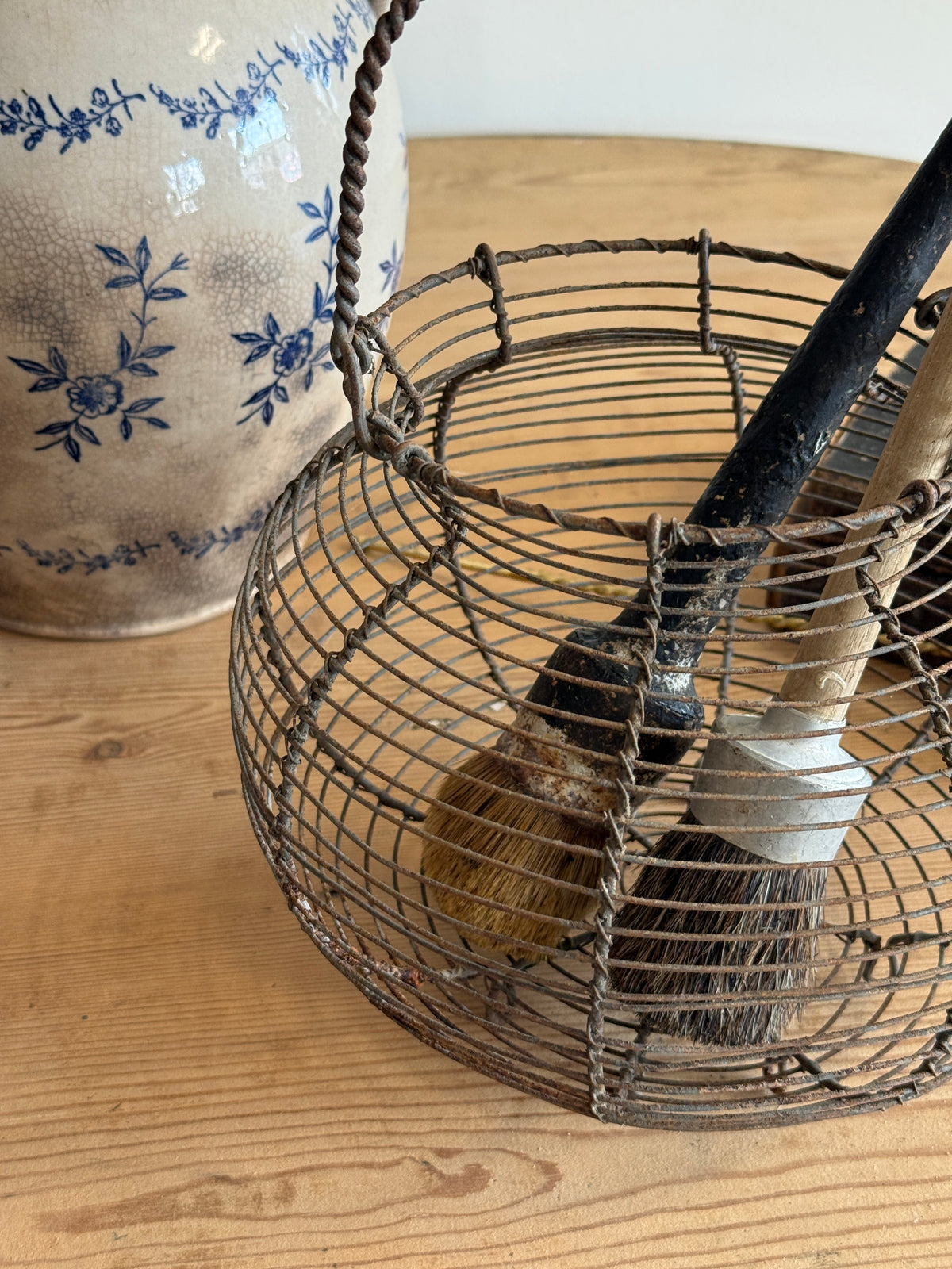 Antique French Wire Egg Baskets
