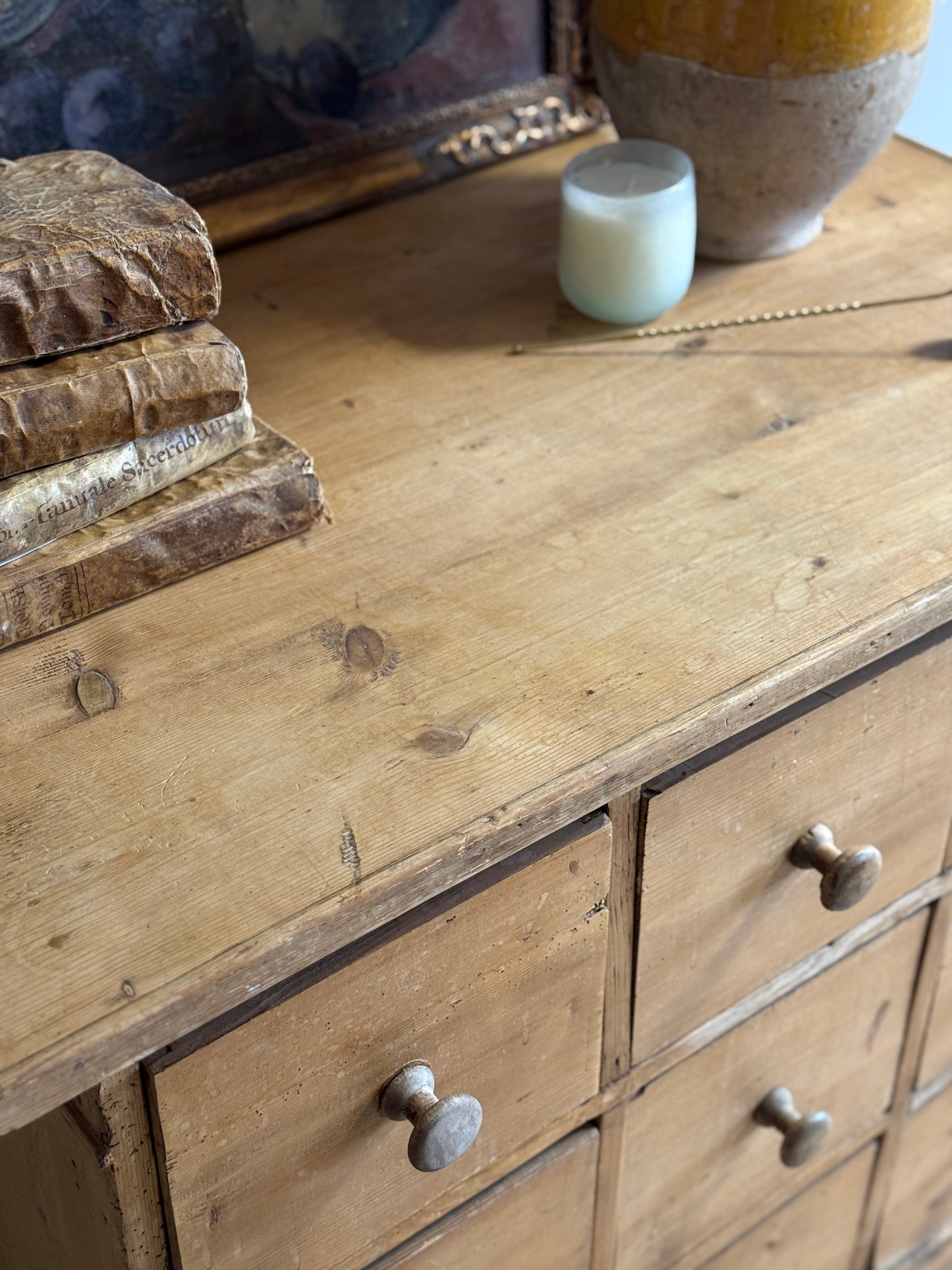 Antique English Sideboard/Chest of 9 Drawers