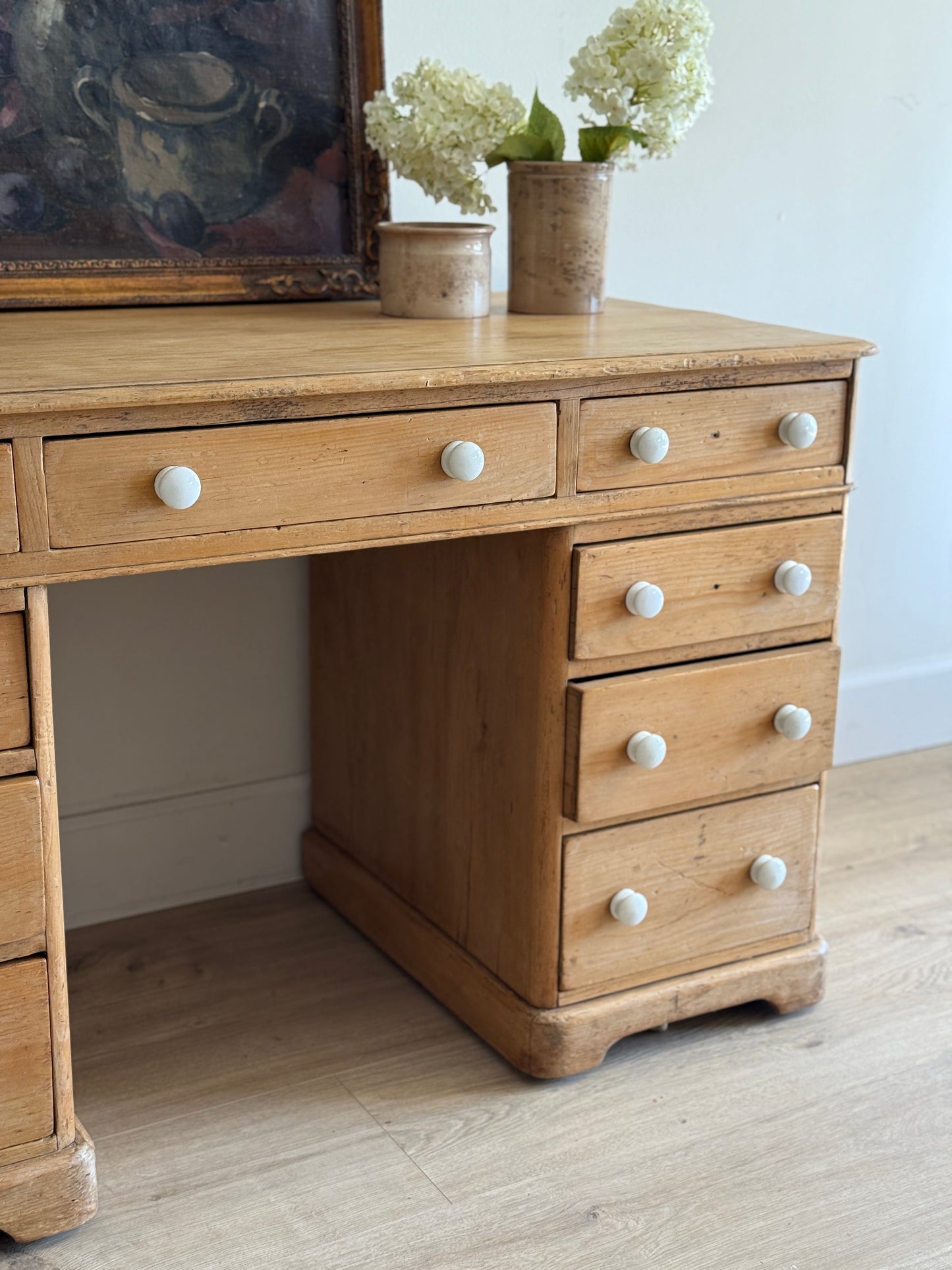 Antique English Pine Desk