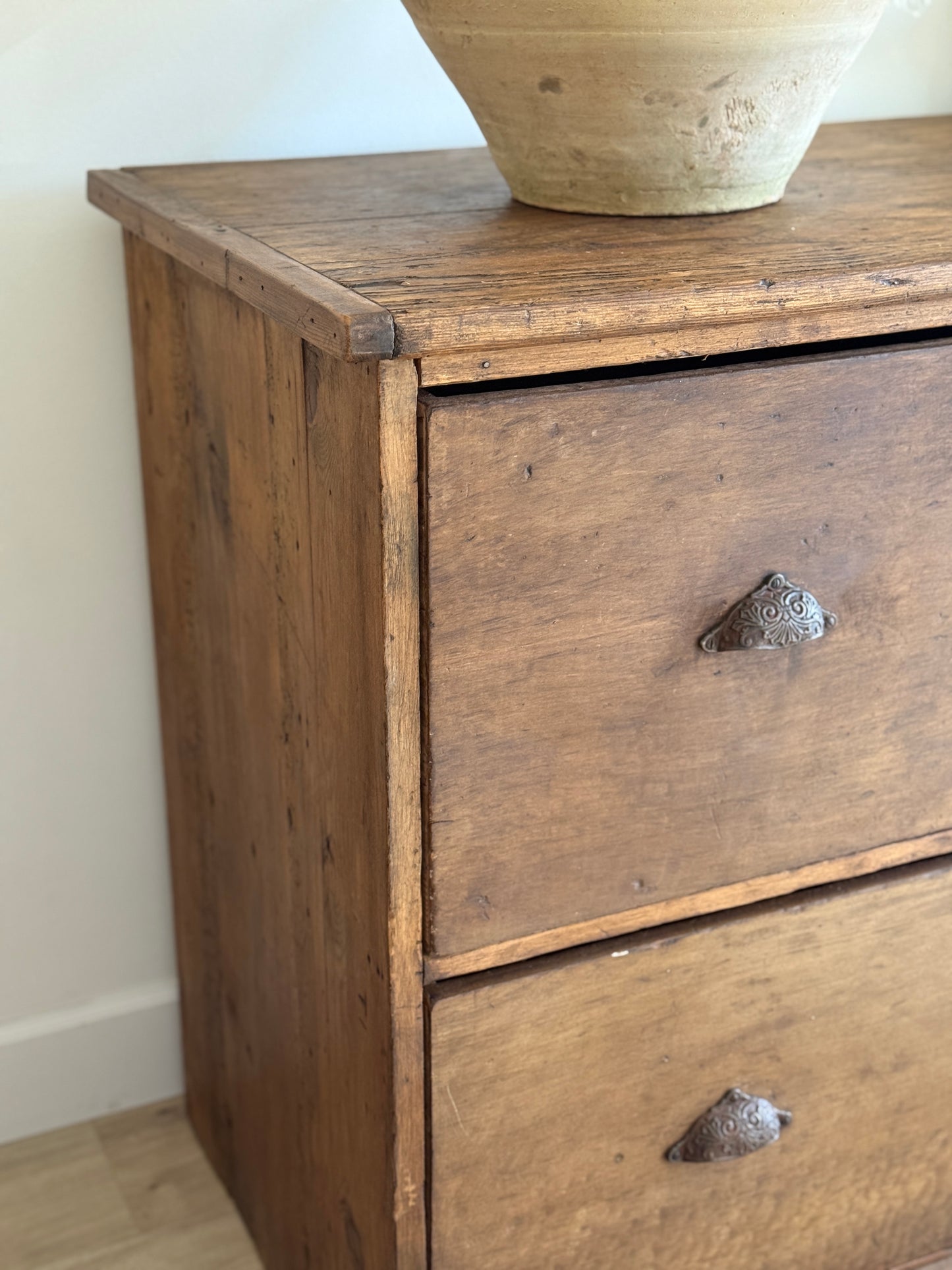Monumental Antique English Bank of Drawers/Sideboard