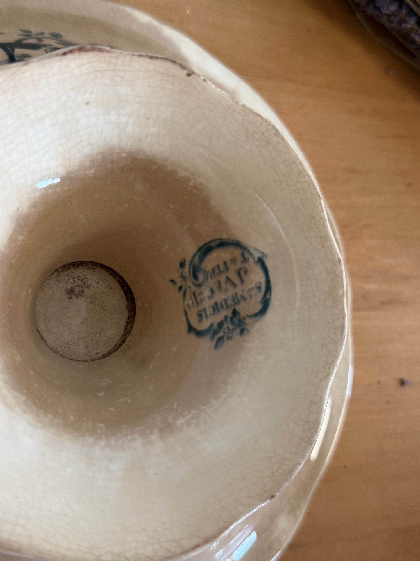 Antique French Transferware Stand