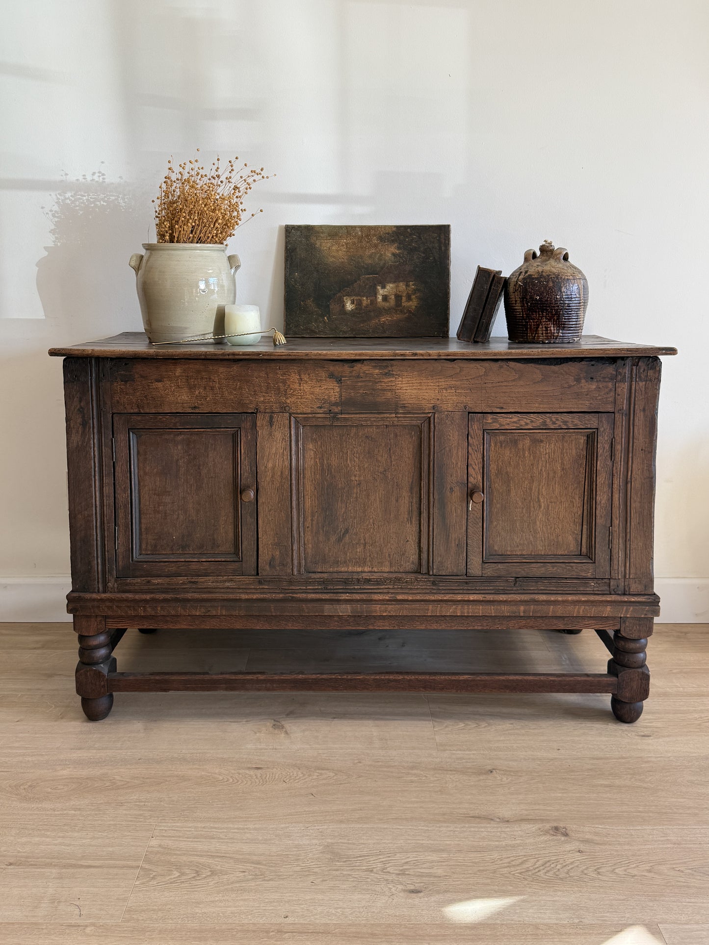 18th Century English Georgian Oak Coffer/Sideboard
