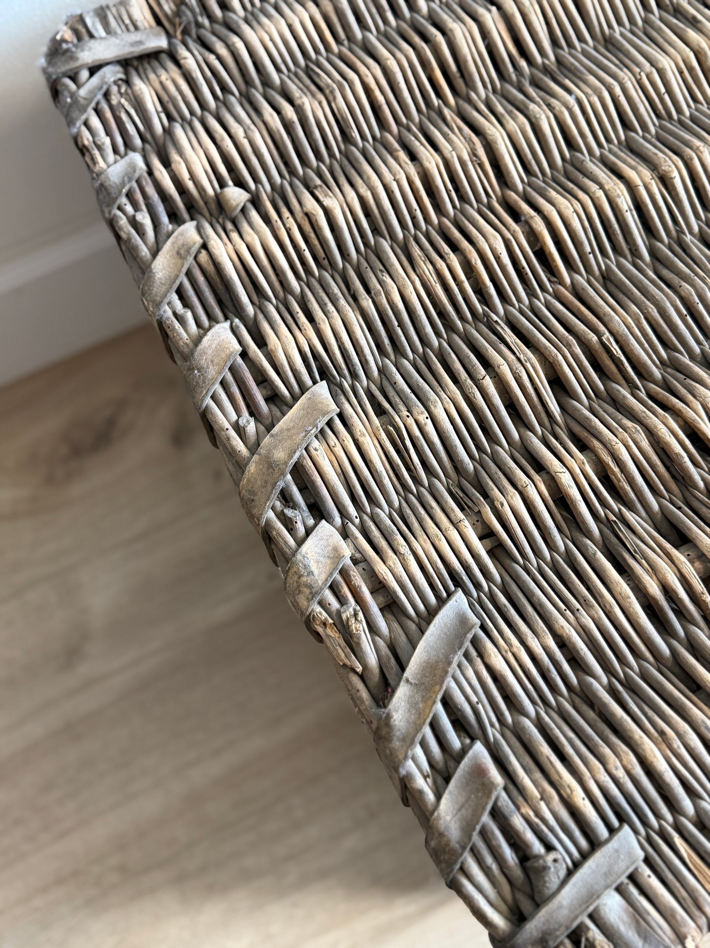 Antique English Woven Trunk