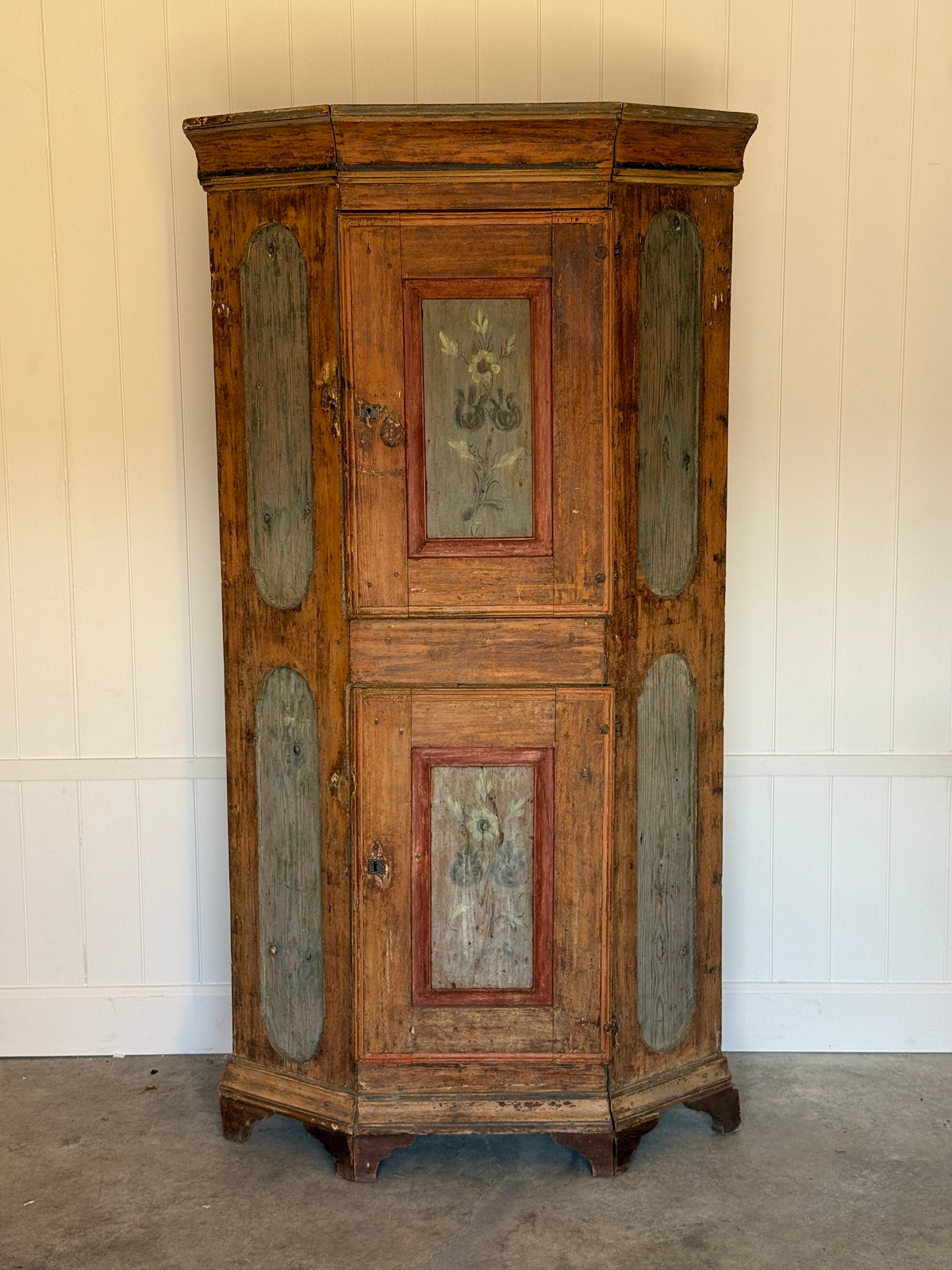 Swedish Painted Cupboard, c.1745