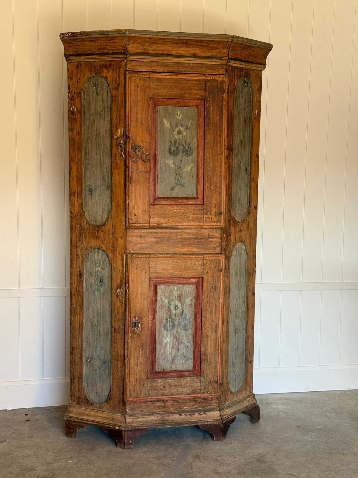 Swedish Painted Cupboard, c.1745