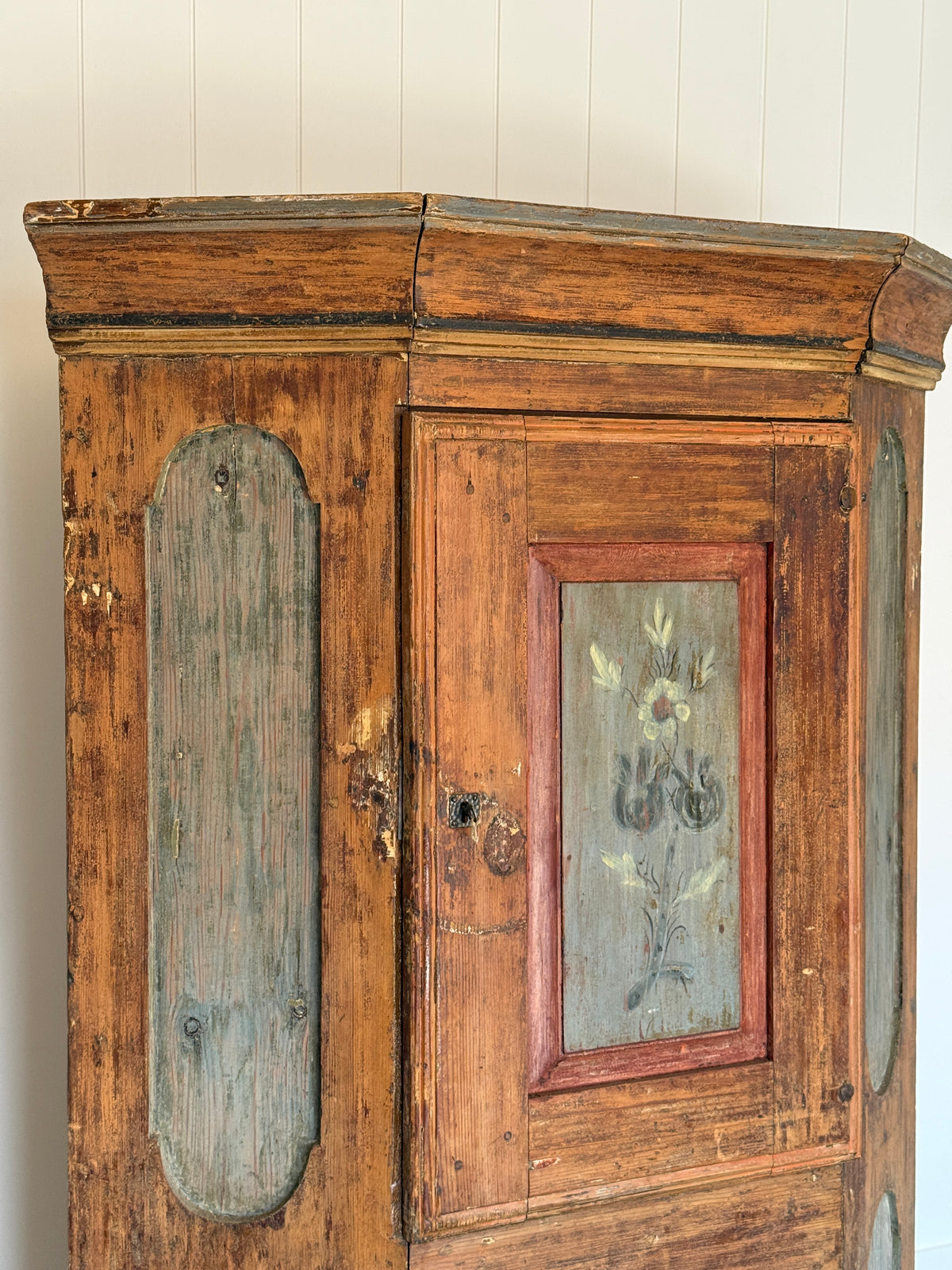 Swedish Painted Cupboard, c.1745
