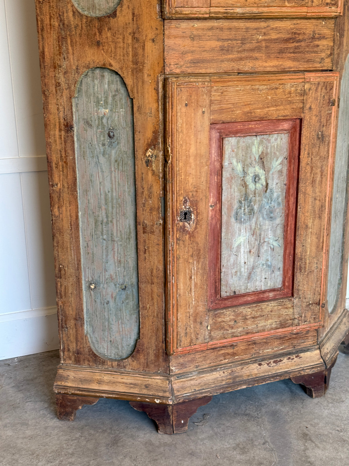 Swedish Painted Cupboard, c.1745
