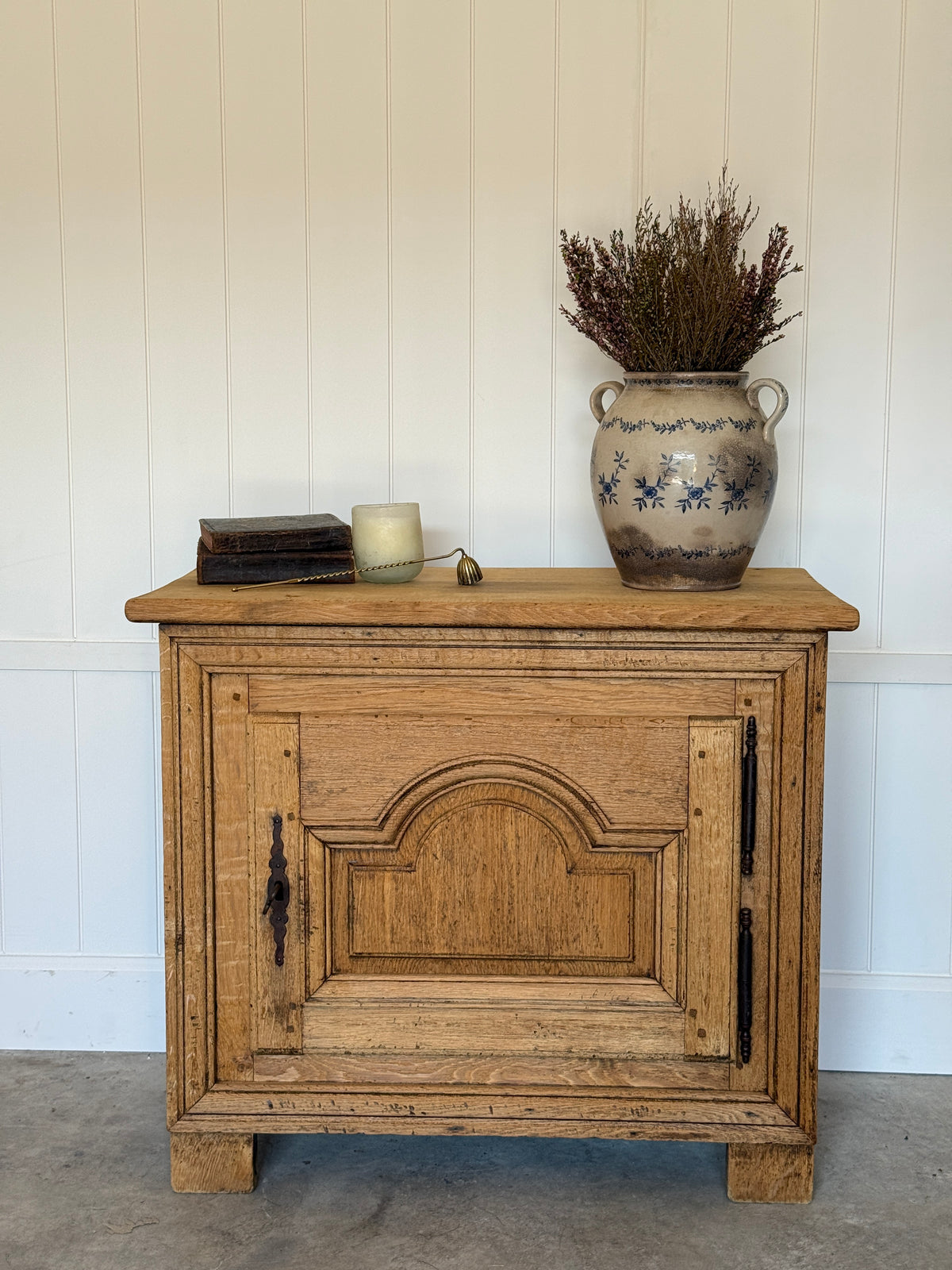 Antique French Oak Side Cabinet