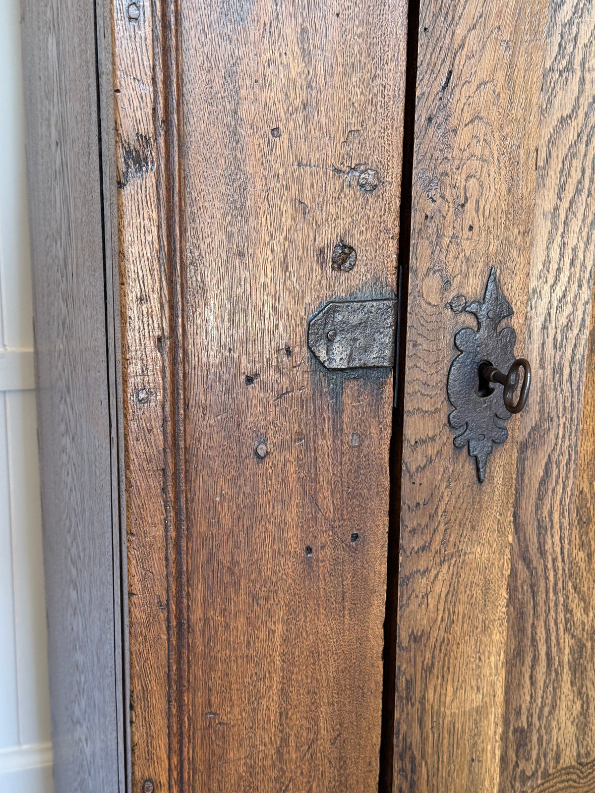 17th Century Dutch Oak Single Door Cabinet