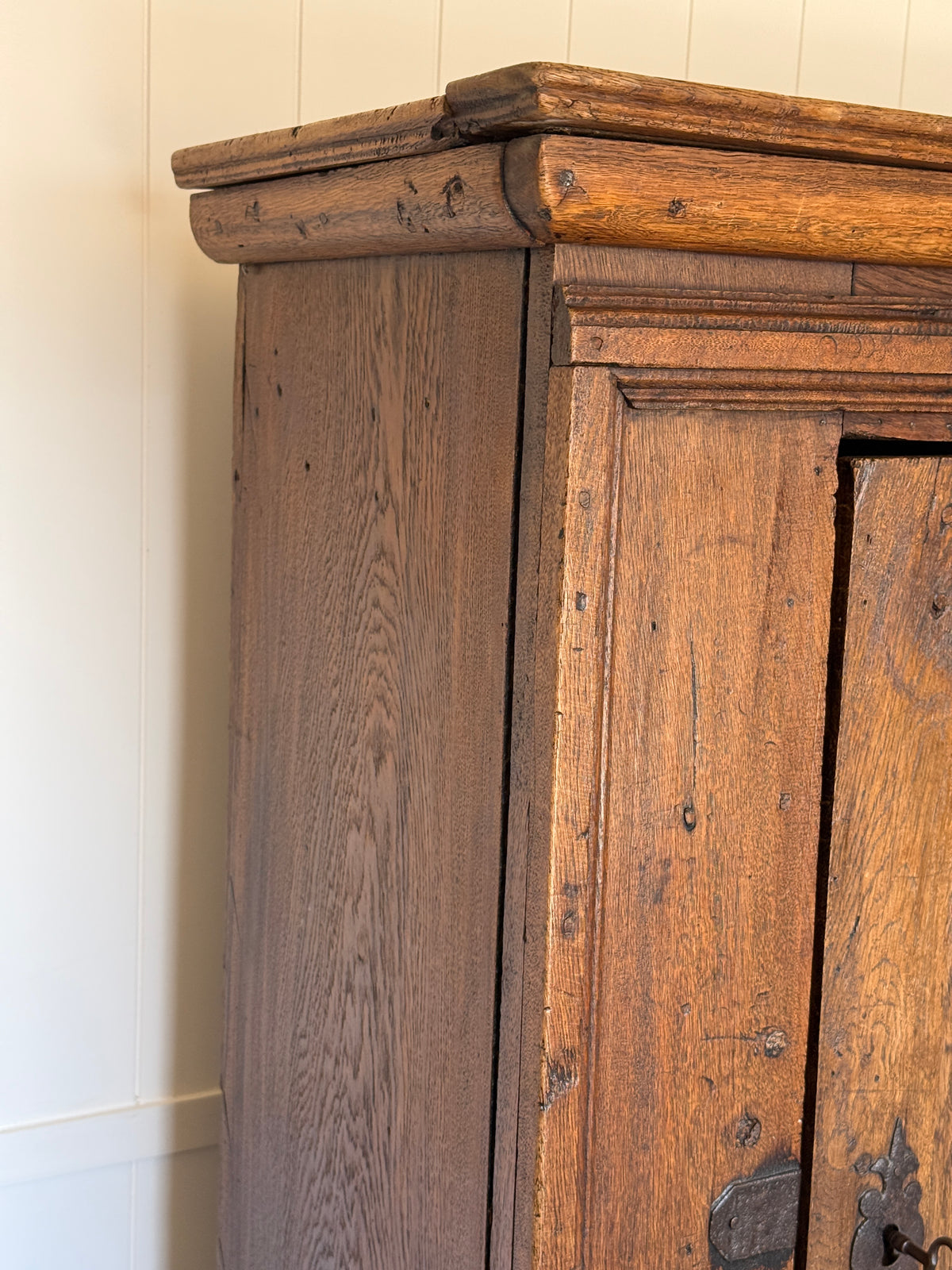17th Century Dutch Oak Single Door Cabinet